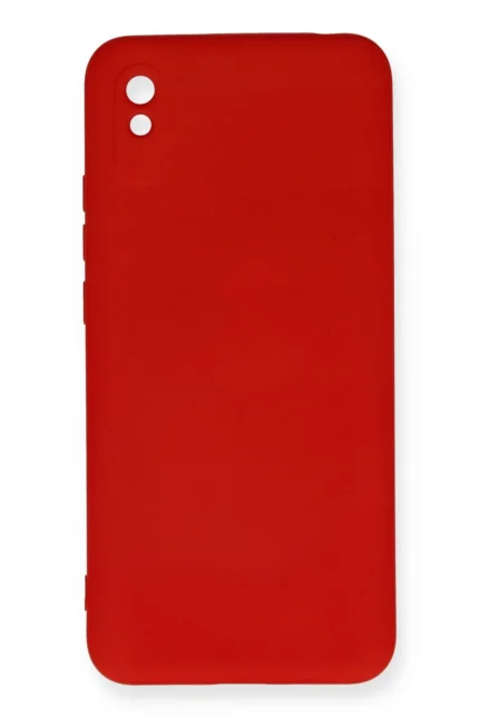 Uray store Xiaomi Redmi 9A Kılıf Nano içi Kadife Silikon - Kırmızı