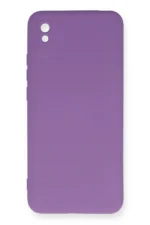 Uray store Xiaomi Redmi 9A Kılıf Nano içi Kadife Silikon - Mor