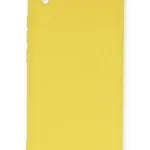 Uray store Xiaomi Redmi 9A Kılıf Nano içi Kadife Silikon - Sarı