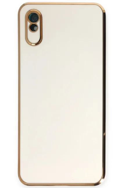 Uray store Xiaomi Redmi 9A Kılıf Volet Silikon - Beyaz