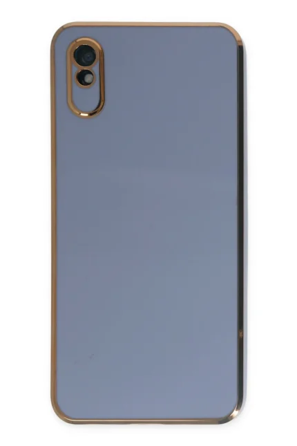 Uray store Xiaomi Redmi 9A Kılıf Volet Silikon - Mavi
