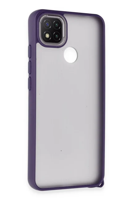 Uray store Xiaomi Redmi 9C Kılıf Elegant Kapak - Derin Mor