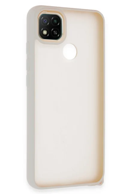 Uray store Xiaomi Redmi 9C Kılıf Elegant Kapak - Pudra
