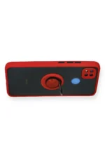 Uray store Xiaomi Redmi 9C Kılıf Montreal Yüzüklü Silikon Kapak - Kırmızı - Görsel 3
