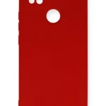 Uray store Xiaomi Redmi 9C Kılıf Nano içi Kadife Silikon - Kırmızı