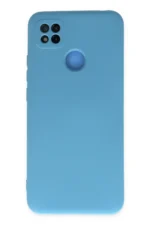 Uray store Xiaomi Redmi 9C Kılıf Nano içi Kadife Silikon - Mavi