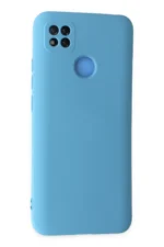Uray store Xiaomi Redmi 9C Kılıf Nano içi Kadife Silikon - Mavi - Görsel 3