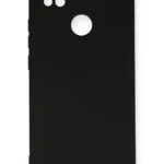 Uray store Xiaomi Redmi 9C Kılıf Nano içi Kadife Silikon - Siyah