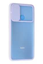 Uray store Xiaomi Redmi 9C Kılıf Palm Buzlu Kamera Sürgülü Silikon - Lila - Görsel 3