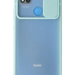 Uray store Xiaomi Redmi 9C Kılıf Palm Buzlu Kamera Sürgülü Silikon - Turkuaz