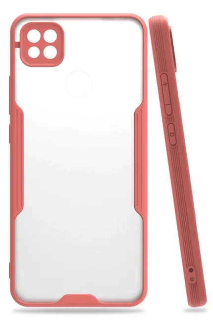 Uray store Xiaomi Redmi 9C Kılıf Platin Silikon - Pembe