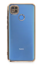 Uray store Xiaomi Redmi 9C Kılıf Razer Lensli Silikon - Gold - Görsel 2