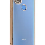 Uray store Xiaomi Redmi 9C Kılıf Razer Lensli Silikon - Gold