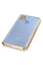Uray store Xiaomi Redmi 9C Kılıf Razer Lensli Silikon - Gold - Görsel 4