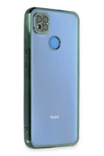 Uray store Xiaomi Redmi 9C Kılıf Razer Lensli Silikon - Yeşil