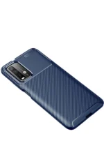 Uray store Xiaomi Redmi 9T Kılıf Auto Focus Karbon Kapak - Lacivert - Görsel 2