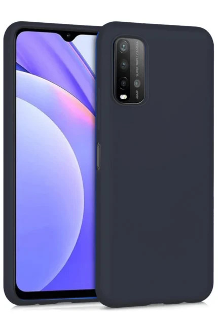 Uray store Xiaomi Redmi 9T Kılıf Nano içi Kadife Silikon - Siyah