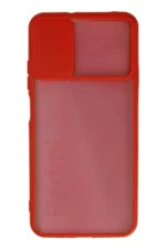 Uray store Xiaomi Redmi 9T Kılıf Palm Buzlu Kamera Sürgülü Silikon - Kırmızı - Görsel 3