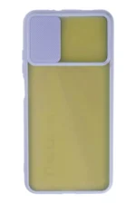 Uray store Xiaomi Redmi 9T Kılıf Palm Buzlu Kamera Sürgülü Silikon - Lila - Görsel 3