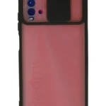 Uray store Xiaomi Redmi 9T Kılıf Palm Buzlu Kamera Sürgülü Silikon - Siyah