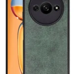 Uray store Xiaomi Redmi A3 4G Kılıf Aras Deri Kapak - Koyu Yeşil