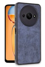 Uray store Xiaomi Redmi A3 4G Kılıf Aras Deri Kapak - Lacivert - Görsel 2