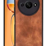 Uray store Xiaomi Redmi A3 4G Kılıf Aras Deri Kapak - Taba