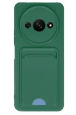 Uray store Xiaomi Redmi A3 4G Kılıf Kelvin Kartvizitli Silikon - Koyu Yeşil