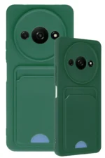 Uray store Xiaomi Redmi A3 4G Kılıf Kelvin Kartvizitli Silikon - Koyu Yeşil - Görsel 3