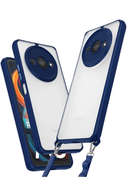 Uray store Xiaomi Redmi A3 4G Kılıf Penta Silikon Kılıf - Lacivert