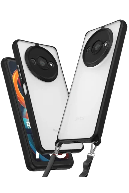 Uray store Xiaomi Redmi A3 4G Kılıf Penta Silikon Kılıf - Siyah
