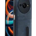 Uray store Xiaomi Redmi A3 4G Kılıf Sara Kartvizitli Deri Kılıf - Lacivert