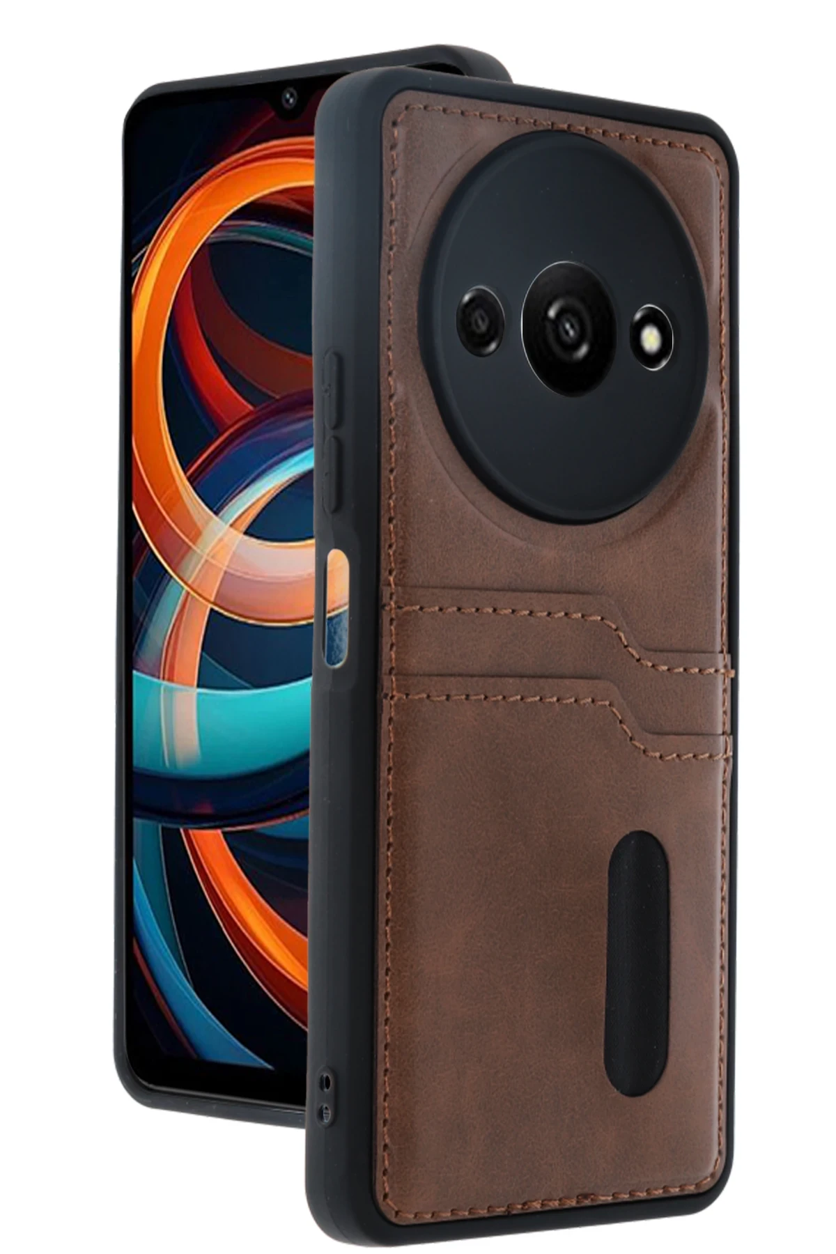 newface-xiaomi-redmi-a3-4g-kilif-sara-kartvizitli-deri-kilif-taba-default Uray store Xiaomi Redmi A3 4G Kılıf Sara Kartvizitli Deri Kılıf - Taba - Görsel 1