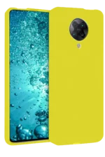 Uray store Xiaomi Redmi K30 Pro Kılıf Nano içi Kadife Silikon - Sarı