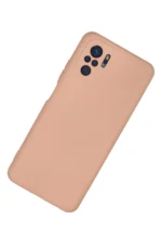 Uray store Xiaomi Redmi Note 10 Kılıf Nano içi Kadife Silikon - Pudra - Görsel 2