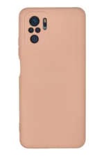 Uray store Xiaomi Redmi Note 10 Kılıf Nano içi Kadife Silikon - Pudra