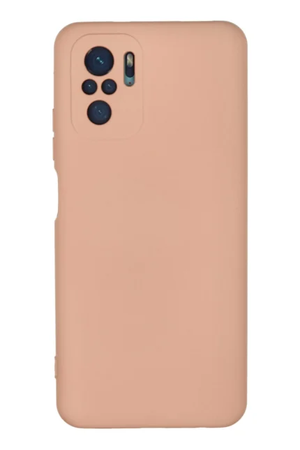 Uray store Xiaomi Redmi Note 10 Kılıf Nano içi Kadife Silikon - Pudra