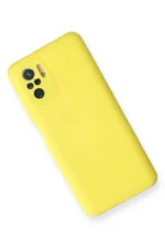 Uray store Xiaomi Redmi Note 10 Kılıf Nano içi Kadife Silikon - Sarı - Görsel 3
