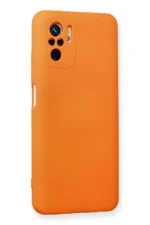Uray store Xiaomi Redmi Note 10 Kılıf Nano içi Kadife Silikon - Turuncu - Görsel 2