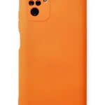 Uray store Xiaomi Redmi Note 10 Kılıf Nano içi Kadife Silikon - Turuncu