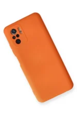 Uray store Xiaomi Redmi Note 10 Kılıf Nano içi Kadife Silikon - Turuncu - Görsel 3