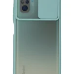 Uray store Xiaomi Redmi Note 10 Kılıf Palm Buzlu Kamera Sürgülü Silikon - Turkuaz