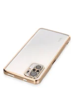 Uray store Xiaomi Redmi Note 10 Kılıf Razer Lensli Silikon - Gold - Görsel 3