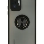 Uray store Xiaomi Redmi Note 10 Pro Kılıf Montreal Yüzüklü Silikon Kapak - Siyah