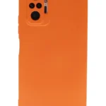 Uray store Xiaomi Redmi Note 10 Pro Kılıf Nano içi Kadife Silikon - Turuncu