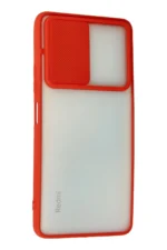 Uray store Xiaomi Redmi Note 10 Pro Kılıf Palm Buzlu Kamera Sürgülü Silikon - Kırmızı - Görsel 3