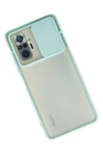 Uray store Xiaomi Redmi Note 10 Pro Kılıf Palm Buzlu Kamera Sürgülü Silikon - Turkuaz - Görsel 2