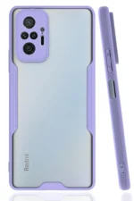Uray store Xiaomi Redmi Note 10 Pro Kılıf Platin Silikon - Lila
