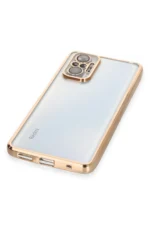 Uray store Xiaomi Redmi Note 10 Pro Kılıf Razer Lensli Silikon - Gold - Görsel 3