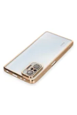 Uray store Xiaomi Redmi Note 10 Pro Kılıf Razer Lensli Silikon - Gold - Görsel 4